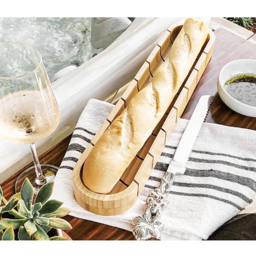 Arthur Court Baguette Board with Bread Knife